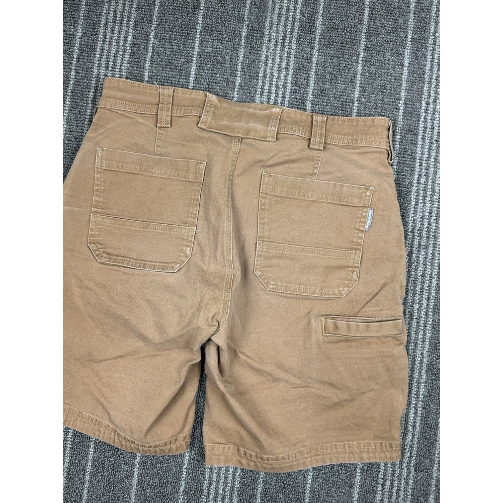 Duluth Trading Shorts Men 32 Brow Flex Fire Hose Utility Chino Relaxed‎ Fit Work